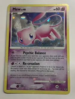 Mew 15/132 Pokemon Card Secret Wonders Holo LP - Image 1