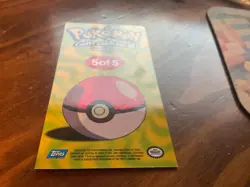 Pokemon Topps #52 MEOWTH Chrome 1999 Series 1 5of5 Card TV Animation Edition NM - Image 2