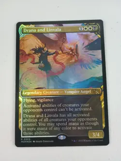 MTG Drana and Linvala (Showcase) -Foil March of the Machine Magic Angel NM - Image 1