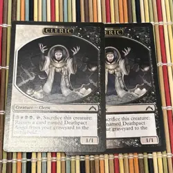 Cleric Token X2 Magic the Gathering MTG Gatecrash Free Shipping - Image 1