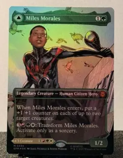 Miles Morales - Ultimate Spider-Man Borderless FOIL 0234 MTG Marvel - Image 1