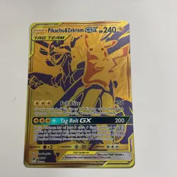 Pokemon TCG Pikachu & Zekrom GX SM248 SM Gols Promo Star Holo - Image 1