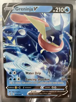 Greninja V 073/264 NON HOLO DECK EXCLUSIVE VARIANT Fusion Strike Pokemon NM - Image 1