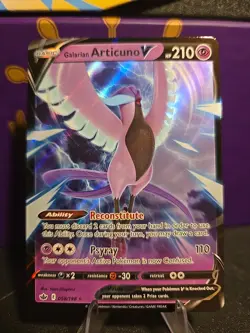 Galarian Articuno V 58/198 Ultra Rare Chilling Reign Pokemon TCG NM/MINT - Image 1