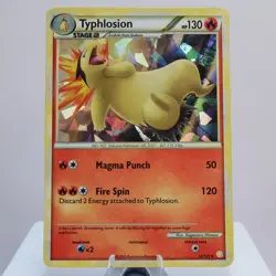 Pokemon TCG - Typhlosion 32/123 HeartGold & SoulSilver Holo Rare - EXC - Image 2