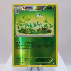 Pokemon TCG - Servine 4/114 Black & White Uncommon Rev Holo - LP - Image 2