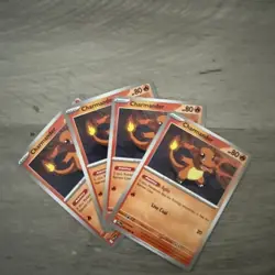 4x PLAYSET! Charmander 011/094 - Pokemon Phantasmal Flames NM - English - Image 1