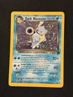 Dark Blastoise Holo Rare Team Rocket 3/82 Pokemon Card - Image 1