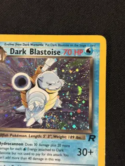 Dark Blastoise Holo Rare Team Rocket 3/82 Pokemon Card - Image 3