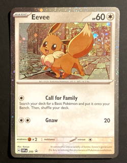 Eevee - 200 EPIC FART SWIRL! (Cosmos Holo) Promo SV: Scarlet & Violet Card NM - Image 1