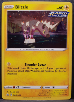 Blitzle SWSH173 Battle Styles Promo Holo Pokemon Pokemon Card English Near Mint - Image 1