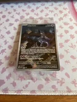 MEWTWO SVP 052 Scarlet Violet 151 Promo Illustration Rare Pokemon Card SEALED - Image 2