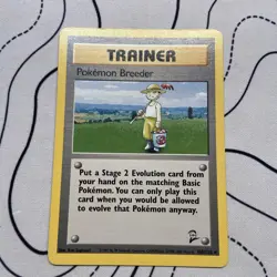 Pokemon WOTC Card - Pokemon Breeder - Base Set 2 - Non-Holo Rare - 105/130 - MP - Image 1
