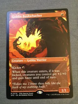 Goblin Bushwhacker (Showcase) Special Guests Regular NM Mythic 0078 - Image 1