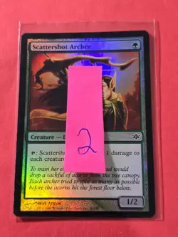 2009 Magic The Gathering Conflux Foil #90 Scattershot Archer, C, G, cd2 - Image 3