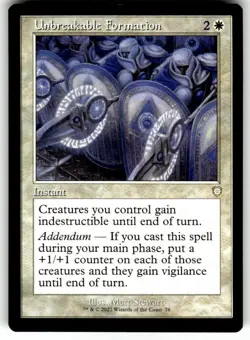 Unbreakable Formation (Retro Frame) Commander: the Brothers' War MTG - Image 1