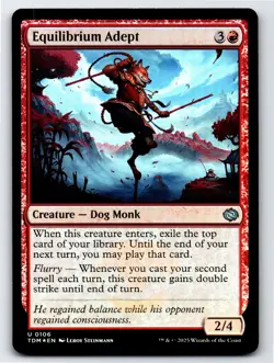 Equilibrium Adept U Tarkir: Dragonstorm # 106 NM Foil - Image 1