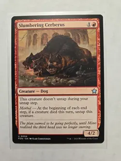 Slumbering Cerberus - Foundations - LP - Uncommon - Creature - MTG Magic - Image 1