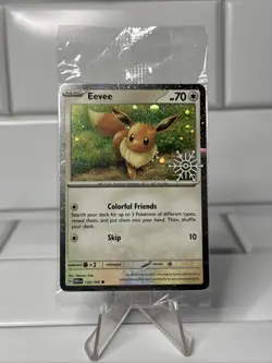 Pokemon TCG Eevee 133/165 Stamped Promo 2025 Holiday Calendar SEALED - Image 1