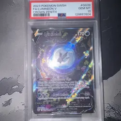 2023 Pokemon SWSH Crown Zenith Lumineon V Galarian Gallery #GG39/GG70 PSA 10 - Image 2