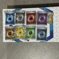 Pokemon TCG Terapagos ex UPC Basic Energy Set of 8 - Cracked Ice Holo Foil - NM+ - Image 1