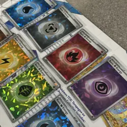Pokemon TCG Terapagos ex UPC Basic Energy Set of 8 - Cracked Ice Holo Foil - NM+ - Image 3