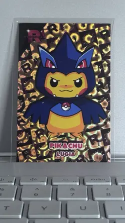 Pikachu Lugia Poncho - Gold Holo Box Hit - Team Rocket Card Database - Pokemon - Image 1