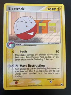 Electrode 5/101 SWIRL Pokemon EX Hidden Legends Holo Card - Image 1