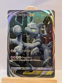 Custom Fan Art Mewtwo EX High Quality Custom Card Foil Finish Full Art - Image 1