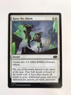 Raise the Alarm MTG Magic the Gathering Card NM Near Mint J25 - Image 1
