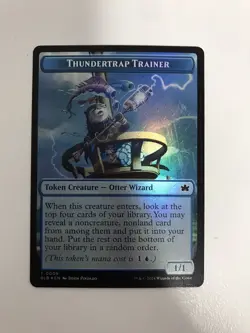 Thundertrap Trainer / Snail Token Foil MTG Magic the Gathering Card NM Mint BLB - Image 1