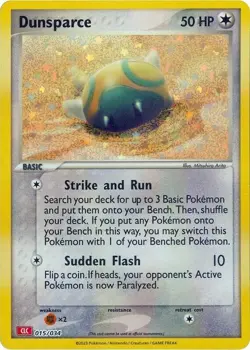 Dunsparce 15/34 - Pokemon Trading Card Game Classic (CLC)(Near Mint NM) FOIL - Image 1