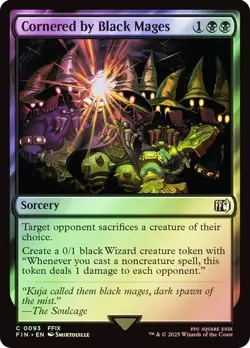 Cornered by Black Mages (0093) - Final Fantasy - Common (Foil) - Image 1