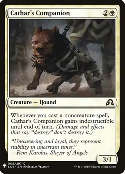 Cathar's Companion 9 PLST SOI MTG Velinov Hound 2016 Common NM EN Creature Dog - Image 1