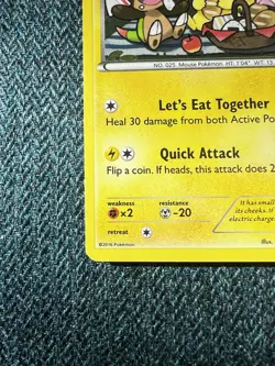 Pokemon Pikachu (XY95 Black Star Promo Holo Rare)-Let’s Eat Together 2016-NM/LP - Image 4
