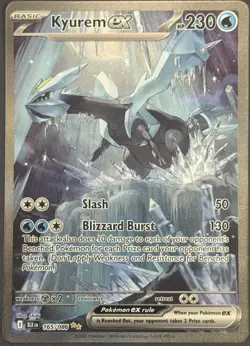 Kyurem EX 165/086 Special Illustration Rare Pokemon TCG SV: Black Bolt NM/MINT - Image 1