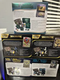POKEMON TCG ETB X5 ELITE TRAINER BOX SURGING TWILIGHT MEGA BLACK BOLT LOT OF 5 - Image 3