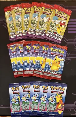 2021 2022 2023 McDonald’s Pokemon Sealed Packs Lot of 17 - Image 1