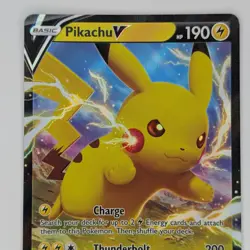 Pikachu V SWSH061 Black Star Promo 2021 Ultra Rare Holo Pokemon TCG NM - Image 2
