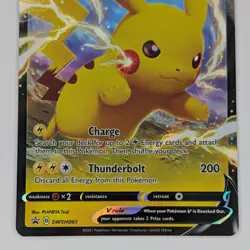 Pikachu V SWSH061 Black Star Promo 2021 Ultra Rare Holo Pokemon TCG NM - Image 3