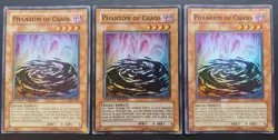Yugioh - Phantom of Chaos GLAS-ENSE1 Super Rare Playset x3 - Image 1