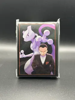 Mewtwo & Giovanni Card 65 Sleeves (New & Sealed) - Pokemon - Destined Rivals ETB - Image 1