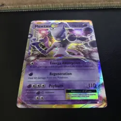 Mewtwo EX 52/108 Evolutions Ultra Rare Holo Pokemon Card NM - Image 1