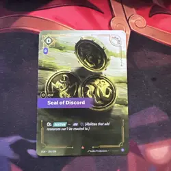 Seal of Discord OGN 204/298 Epic Riftbound TCG CCG Card Game - Image 1