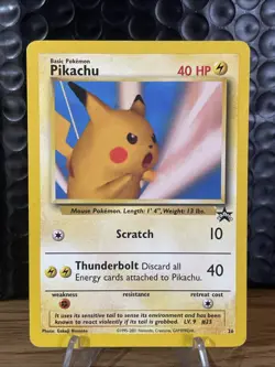 Pokemon Pikachu TCG Black Star Promo Card 26 WOTC - Image 1