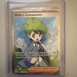 Wally's Compassion Trainer 176/132 Mega Evolution Holo Pokemon Card - Image 1