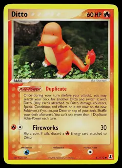 Pokemon Card - Ditto Charmander Delta Species 61/113 - Image 1