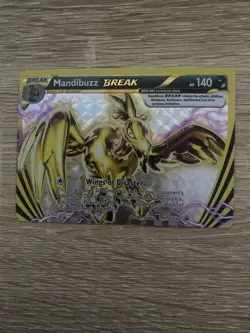 Mandibuzz BREAK XY182 XY Promo Pokemon Card LP - Image 1