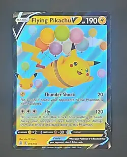 Pokemon TCG Celebrations Pikachu 3 Card Lot Flying Pikachu V and VMAX, and Base - Image 4