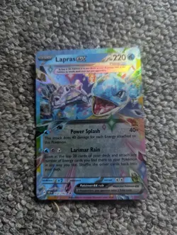 Lapras ex 032/142 Double Rare Holo Stellar Crown Pokemon TCG Card Foil Holo - Image 1